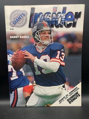 BOOK Magazine Giants Insider Giants Vs Cowboys September 21 1998